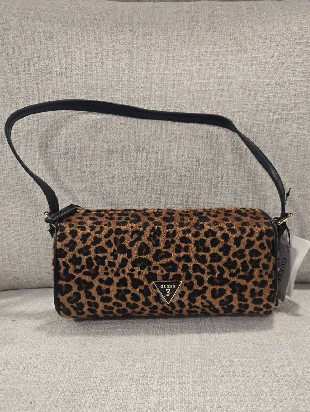 GUESS Leopard Print Shoulder Bag